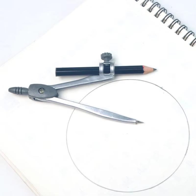 Metal Locking Compass Set Port - Math Geometry Set With Compass review and price